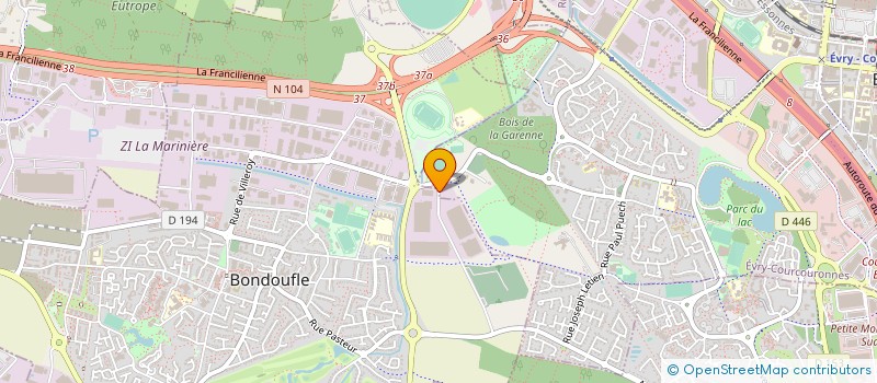 localisation de l'entreprise SERARE à EVRY-COURCOURONNES