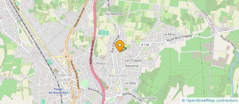 localisation de l'entreprise SERASY  ROUSSILLON