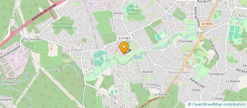 localisation de l'entreprise SERAUD  GRADIGNAN