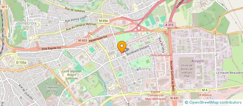 localisation de l'entreprise SERAY à METZ