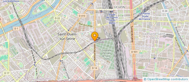 localisation de l'entreprise SERAY à SAINT-OUEN-SUR-SEINE