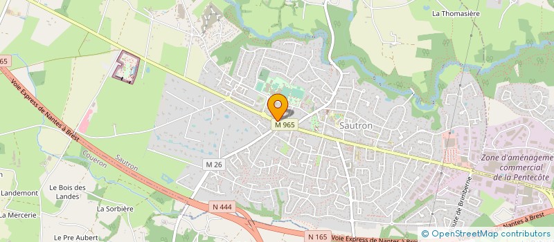 localisation de l'entreprise SERAZIN à SAUTRON