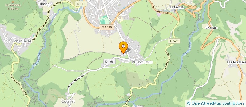 localisation de l'entreprise SERB2F  PONSONNAS