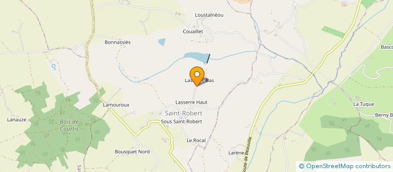 localisation de l'entreprise SERBA  SAINT ROBERT