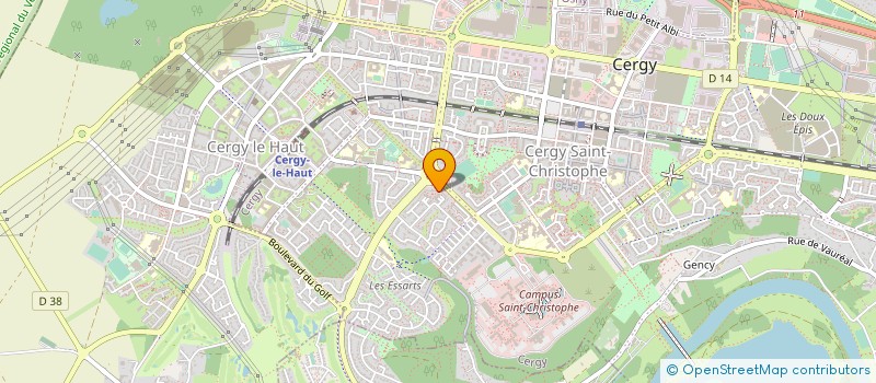 localisation de l'entreprise SERBA  CERGY