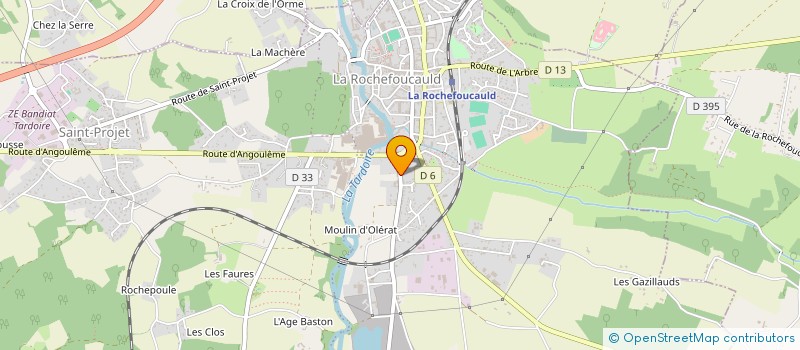 localisation de l'entreprise SERBAT 16 à LA ROCHEFOUCAULD-EN-ANGOUMOIS