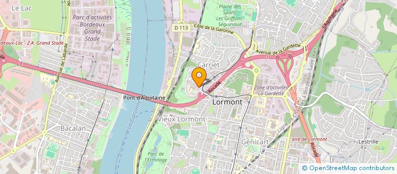 localisation de l'entreprise SERBATI à LORMONT
