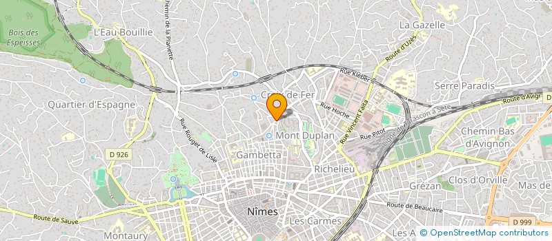 localisation de l'entreprise SERBER  NIMES