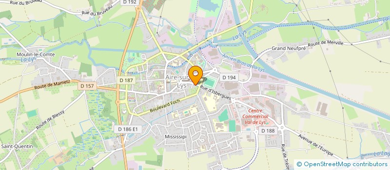 localisation de l'entreprise SERBOURDIN SARL à AIRE-SUR-LA-LYS