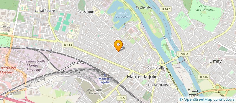 localisation de l'entreprise SERC CC  MANTES-LA-JOLIE