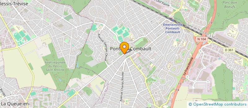 localisation de l'entreprise SERC-CGM SARL à PONTAULT-COMBAULT