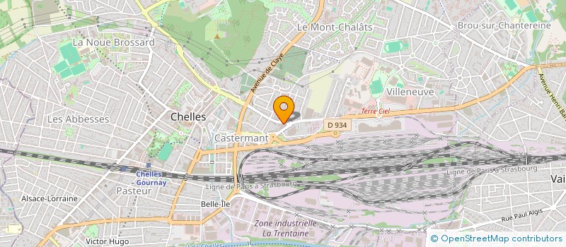 localisation de l'entreprise SERCA à CHELLES