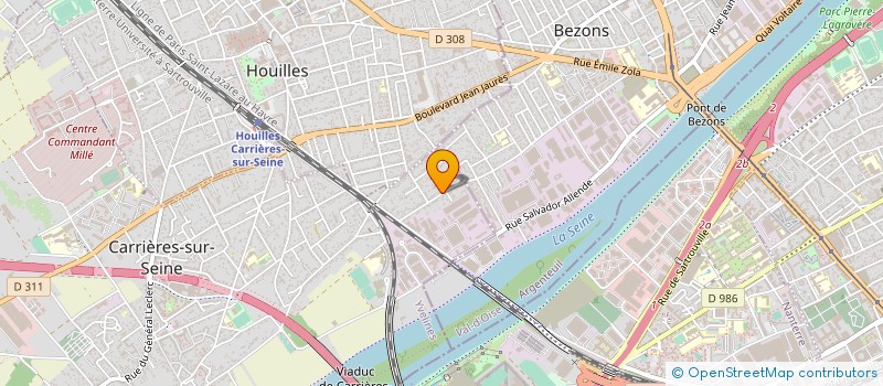 localisation de l'entreprise SERCAL à CARRIERES-SUR-SEINE