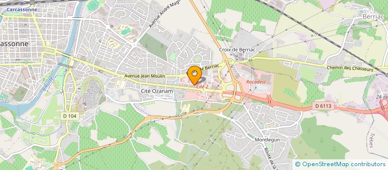 localisation de l'entreprise SERCLIM à CARCASSONNE