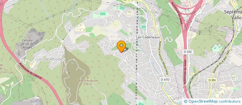 localisation de l'entreprise SERCO - CAST à LES PENNES-MIRABEAU