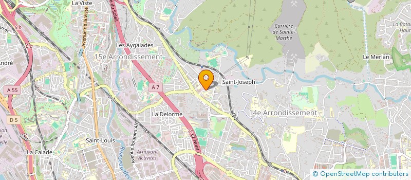 localisation de l'entreprise SERCOGEAM à MARSEILLE 14EME