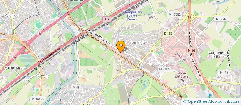 localisation de l'entreprise SERCOM à LATTES