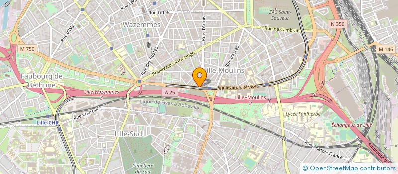 localisation de l'entreprise SERCOM EDITIONS à LILLE