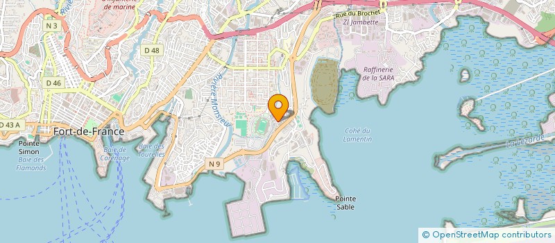 localisation de l'entreprise SERCOM MARTINIQUE à FORT-DE-FRANCE