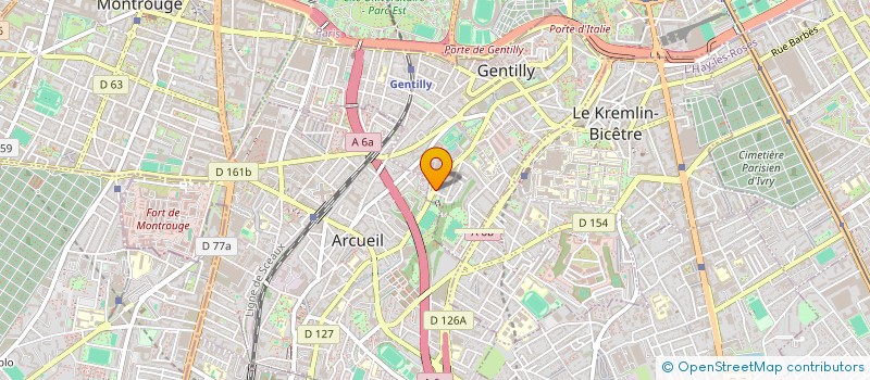 localisation de l'entreprise SERCOUREX  GENTILLY