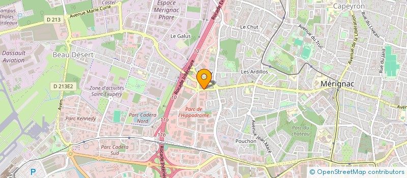 localisation de l'entreprise SERCUDE IMMOBILIER  MERIGNAC