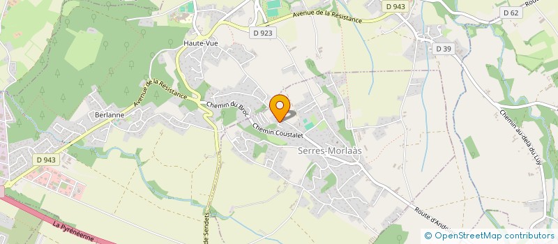 localisation de l'entreprise SERDAIGLE  SERRES-MORLAAS