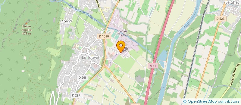 localisation de l'entreprise SERDANES  LE TOUVET