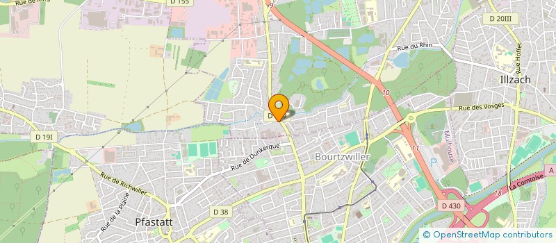 localisation de l'entreprise SERDAO SOC ETUD REAL DESSINS ASSIST ORDI  KINGERSHEIM