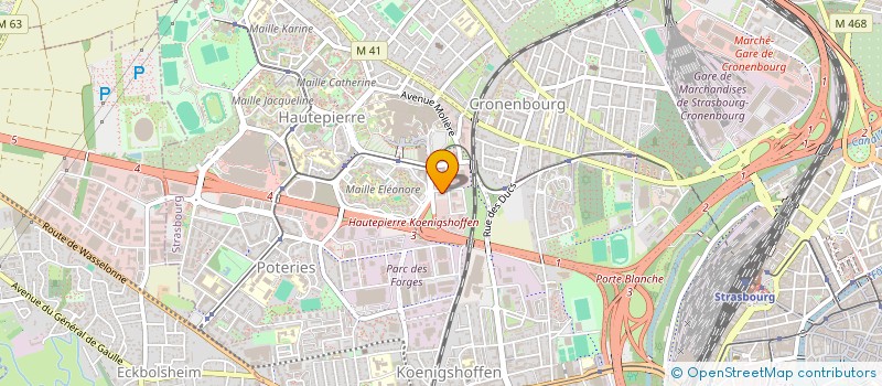 localisation de l'entreprise SERDICO à STRASBOURG