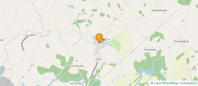 localisation de l'entreprise SERDILOC 23 à SAINT-LEGER-MAGNAZEIX