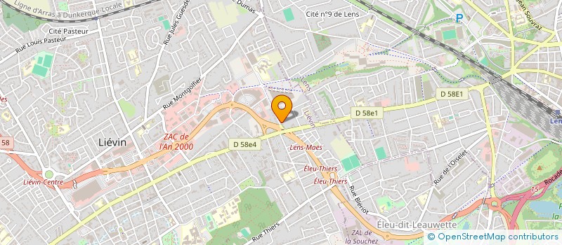 localisation de l'entreprise SERDIMAT à LIEVIN