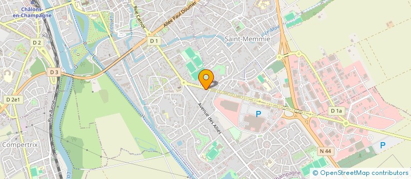 localisation de l'entreprise SERDIP à CHALONS-EN-CHAMPAGNE