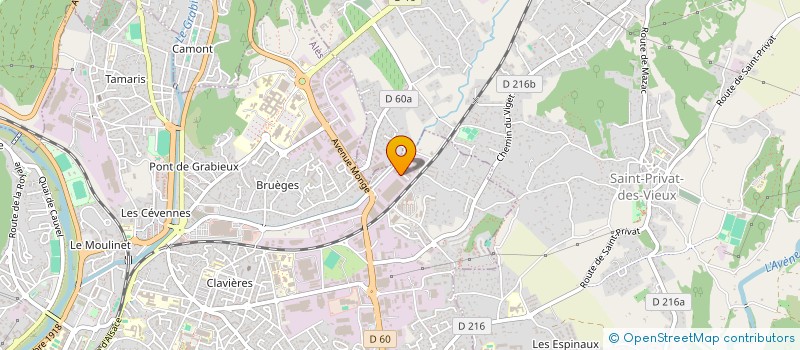 localisation de l'entreprise SERDOALES  ALES