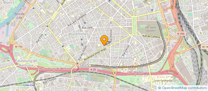 localisation de l'entreprise SERDOTRANS à LILLE