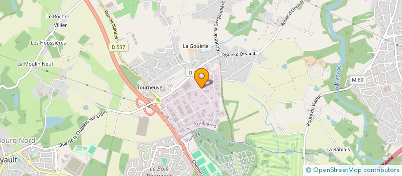 localisation de l'entreprise SEREA à TREILLIERES