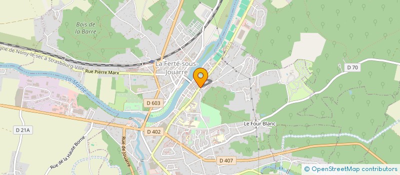 localisation de l'entreprise SEREBAT à LA FERTE-SOUS-JOUARRE