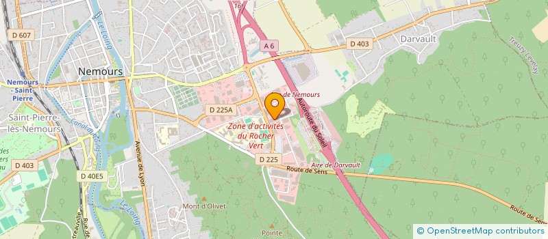 localisation de l'entreprise SEREBIS  NEMOURS