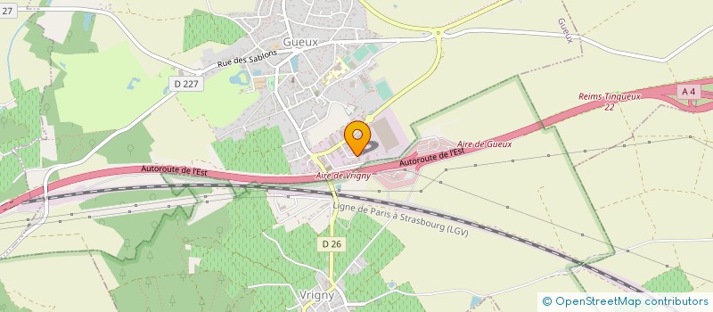 localisation de l'entreprise SEREC à GUEUX
