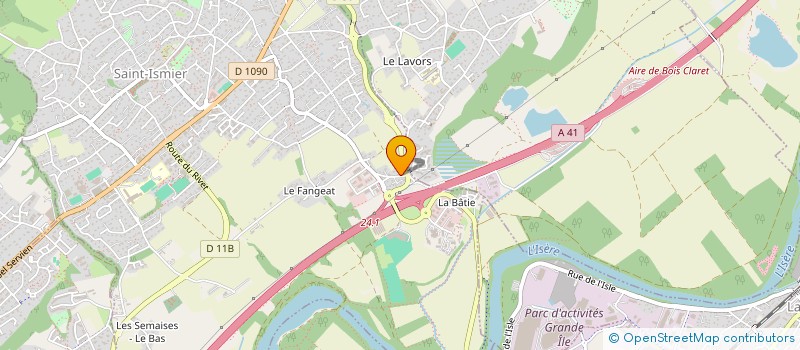 localisation de l'entreprise SEREC CAMULA MARTIN à SAINT-ISMIER