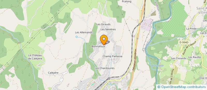 localisation de l'entreprise SEREC CONTROLE à EMBRUN
