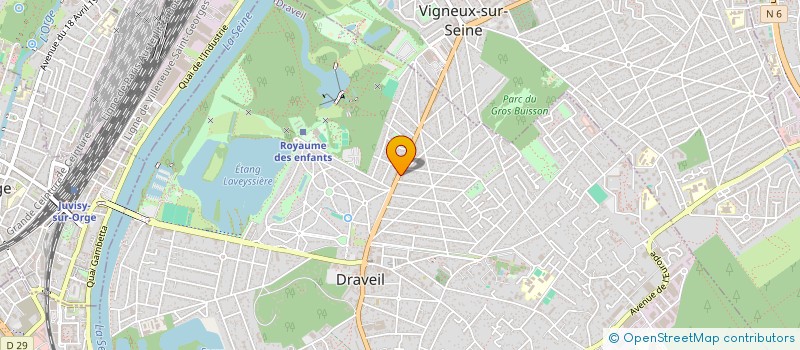 localisation de l'entreprise SEREC - SOCIETE D'ETUDES ET DE REALISATIONS D'EQUIPEMENTS ELECTRIQUES à DRAVEIL