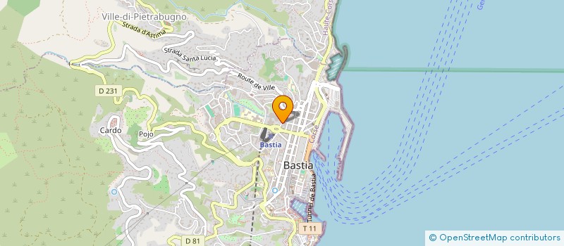 localisation de l'entreprise SERECIA à BASTIA