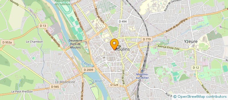 localisation de l'entreprise SERECO  MOULINS