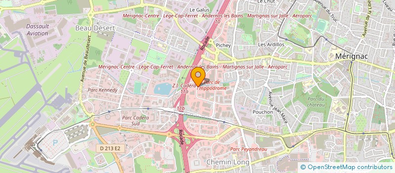localisation de l'entreprise SERECO AQUITAINE à MERIGNAC