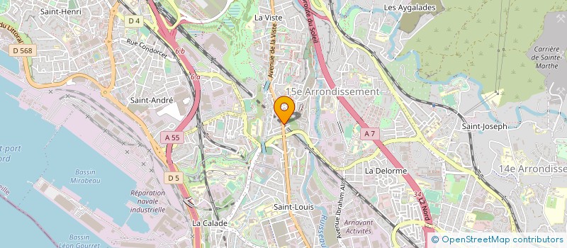 localisation de l'entreprise SEREDIS à MARSEILLE