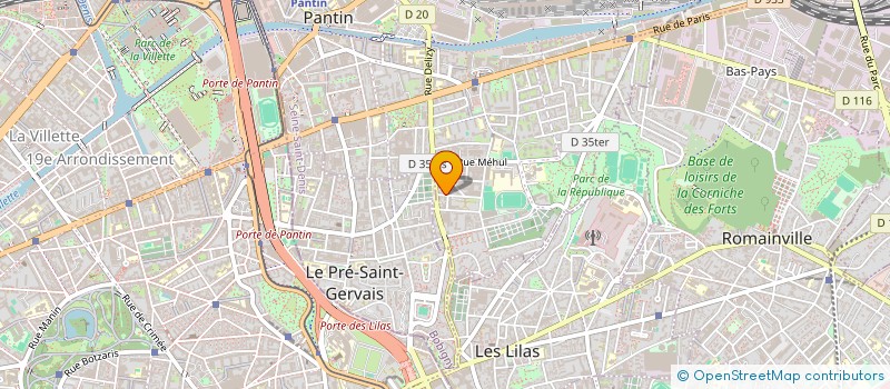 localisation de l'entreprise SEREFIN  PANTIN