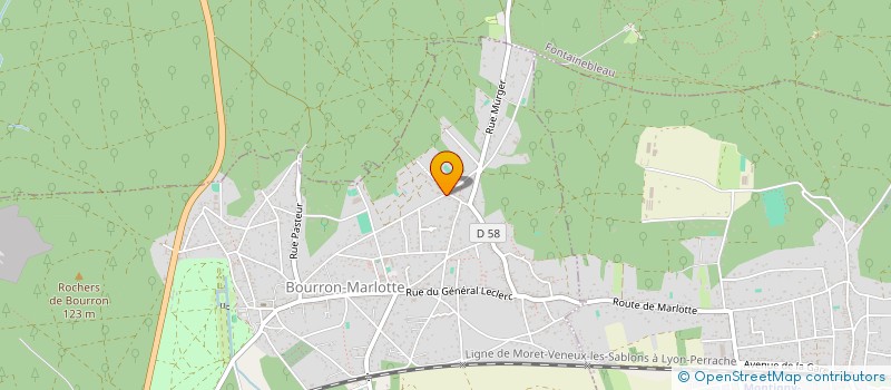 localisation de l'entreprise SEREFINE à BOURRON-MARLOTTE