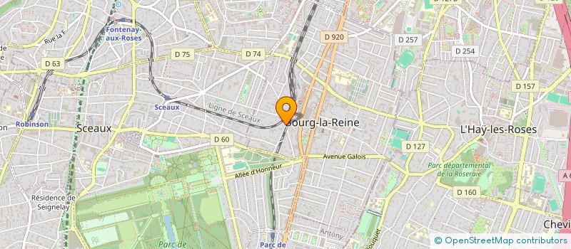 localisation de l'entreprise SEREINE à BOURG-LA-REINE