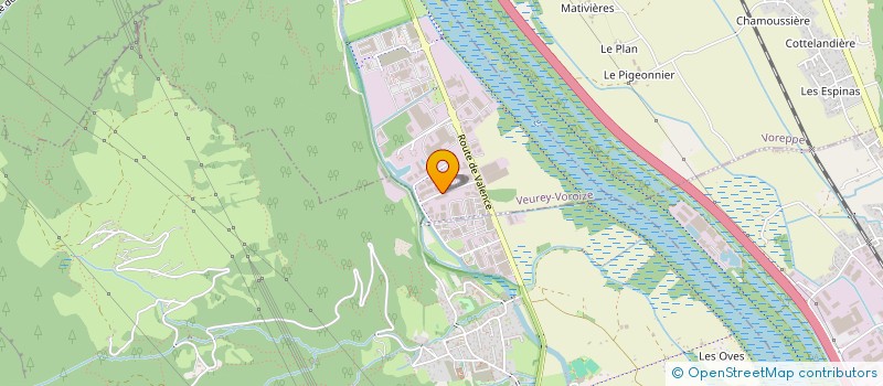 localisation de l'entreprise SEREL à VEUREY-VOROIZE
