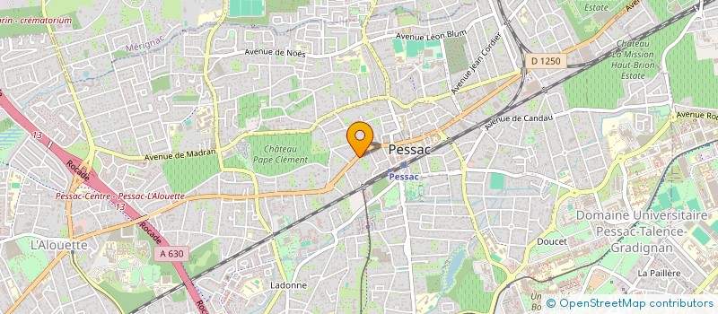 localisation de l'entreprise SERELGA  PESSAC